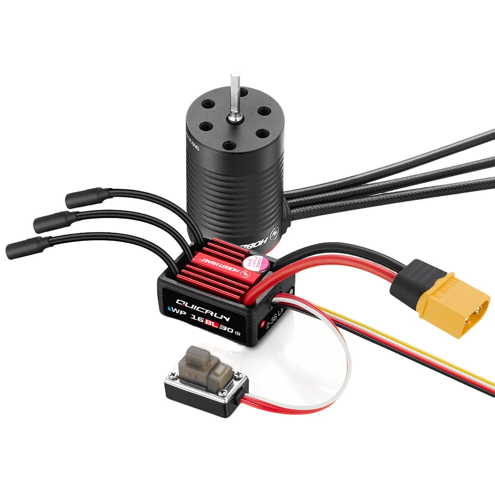 Hobbywing Quicrun WP 16BL30 G2 2-3S Waterproof ESC & 2030SL G2 5000KV/6500KV/7800KV Brushless Motor For 1:18 1/18 RC Truck
Hobbywing Quicrun WP 16BL30 G2 2-3S Waterproof ESC & 2030SL G2 5000KV/6500KV/7800KV Brushless Motor For 1:18 1/18 RC Truck