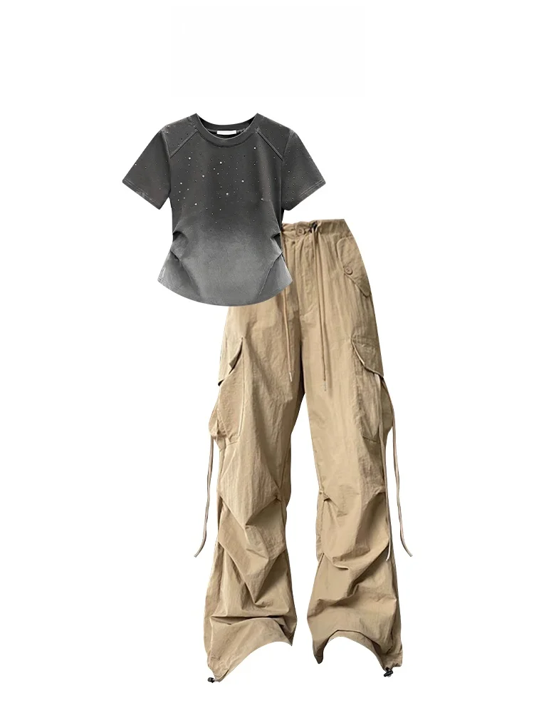 Cool plus Size Fat MM Set Small Size Summer New adient ort Sve Top with Hong Kong Sle Workwear Jeans Women's Faion
Cool plus Size Fat MM Set Small Size Summer New adient ort Sve Top with Hong Kong Sle Workwear Jeans Women's Faion