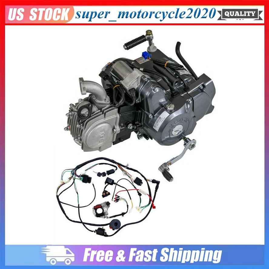 125CC 4-speed Semi Auto Motor Engine For ATC90 CRF50 CRF70 XR50 XR70 Z50 CT70
125CC 4-speed Semi Auto Motor Engine For ATC90 CRF50 CRF70 XR50 XR70 Z50 CT70