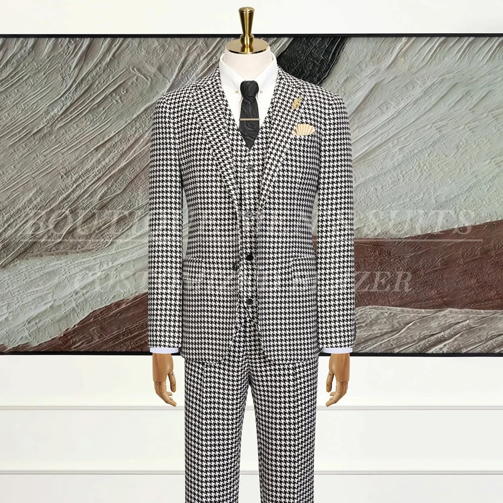 Vintage Men's Suits Slim Fit 3 Piece Jacket Pants Vest High Quality Single Breasted Notch Lapel Slim Fit Male Clothing Costume
Vintage Men's Suits Slim Fit 3 Piece Jacket Pants Vest High Quality Single Breasted Notch Lapel Slim Fit Male Clothing Costume