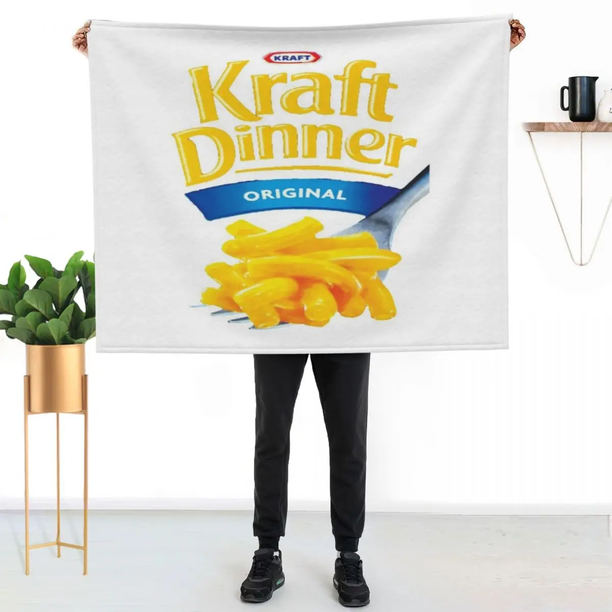 Kraft Dinner Throw Blanket Soft Breathable Blanket for Night Sleeping
Kraft Dinner Throw Blanket Soft Breathable Blanket for Night Sleeping