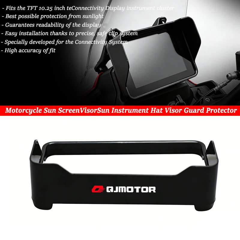 FOR QJMOTOR SRT 600SX 550SX 800X 900SX SVT 650 TRK 902X Sun Visor Cover Instrument Screen Sunshade Guard Protection Dashboard
FOR QJMOTOR SRT 600SX 550SX 800X 900SX SVT 650 TRK 902X Sun Visor Cover Instrument Screen Sunshade Guard Protection Dashboard