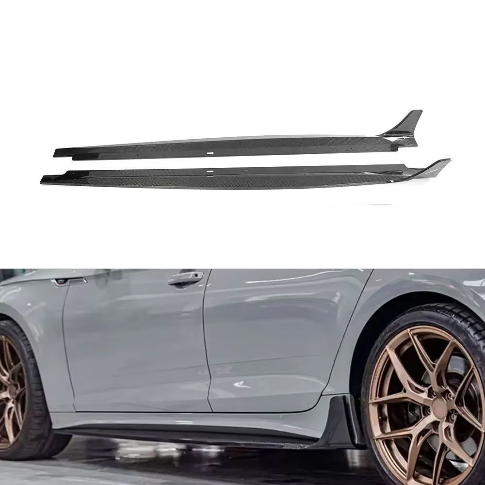 Carbon Fiber S5 Car Side Skirts Extensions for Audi S5 B9.5 A5 S Line Sportback 4-Door 2020-ON
Carbon Fiber S5 Car Side Skirts Extensions for Audi S5 B9.5 A5 S Line Sportback 4-Door 2020-ON