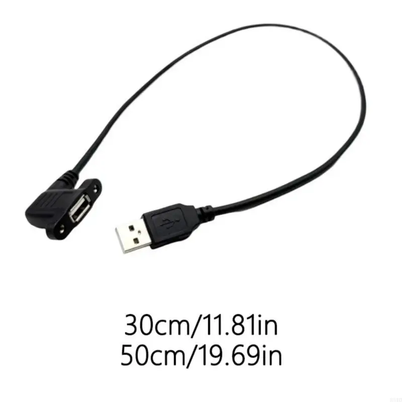 85WD Portable USB 2.0 Data Transfer Cable with Mounting Ear, Multiple Length 30cm or 50cm for PC, Printer, Mouse, Keyboards
85WD Portable USB 2.0 Data Transfer Cable with Mounting Ear, Multiple Length 30cm or 50cm for PC, Printer, Mouse, Keyboards