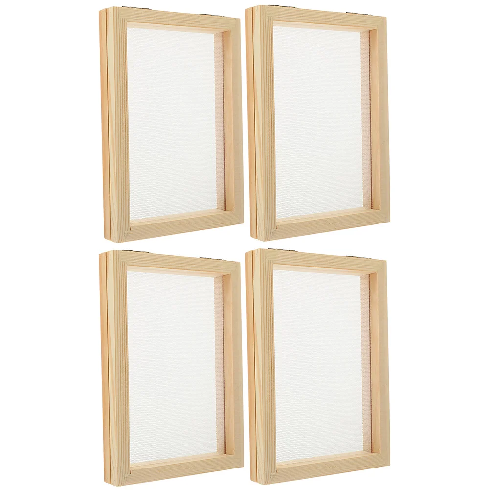 4 Pcs Sieve Wood Art Picture Frame Material Package Child Paper Making Copper Supplies Kit
4 Pcs Sieve Wood Art Picture Frame Material Package Child Paper Making Copper Supplies Kit