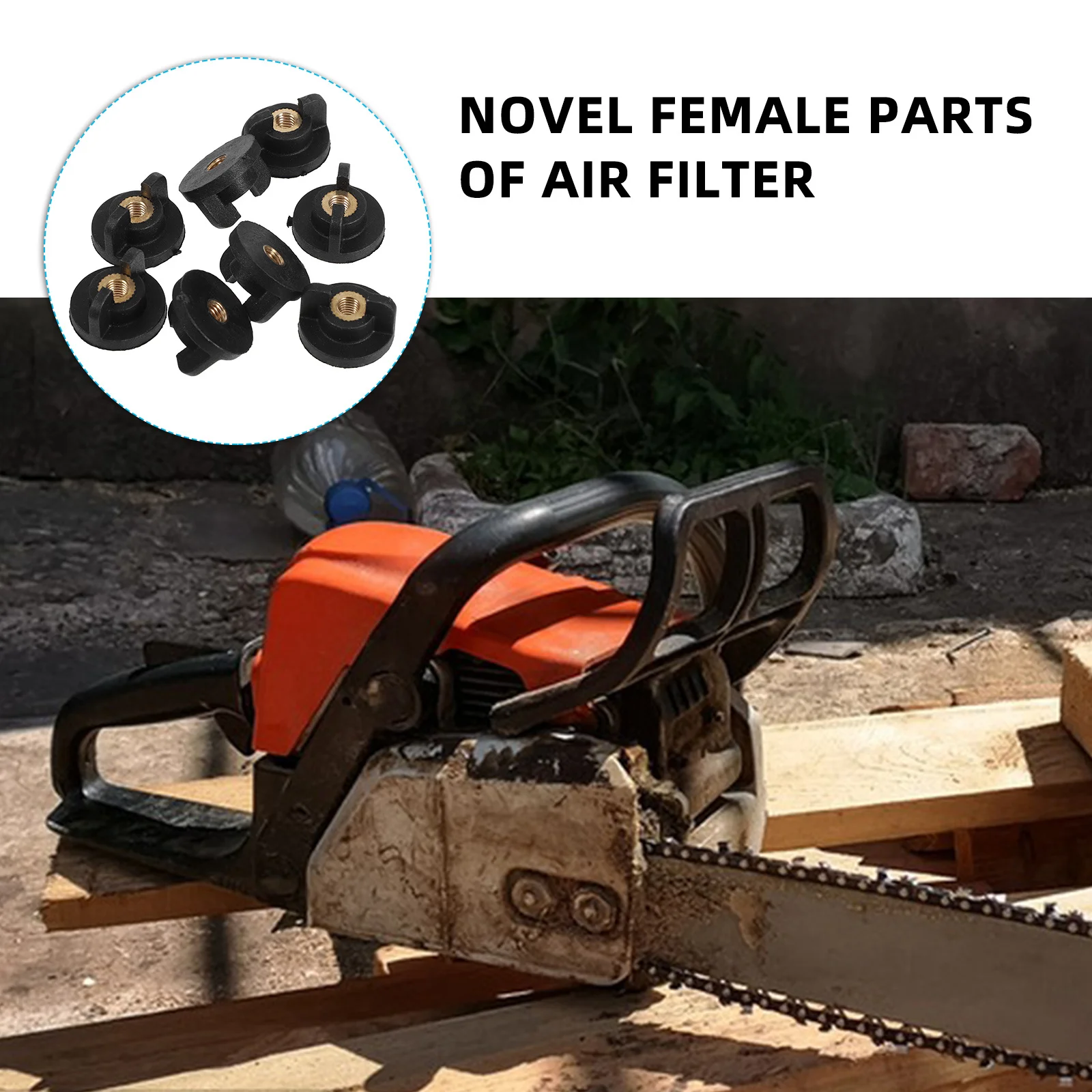 8pcs Lock Nut 4Mm Inner Diameter Plastic Copper Core For 52/58 Models Cylinder Cover Air Filter Fixing Chainsaw Parts Chainsaw
8pcs Lock Nut 4Mm Inner Diameter Plastic Copper Core For 52/58 Models Cylinder Cover Air Filter Fixing Chainsaw Parts Chainsaw