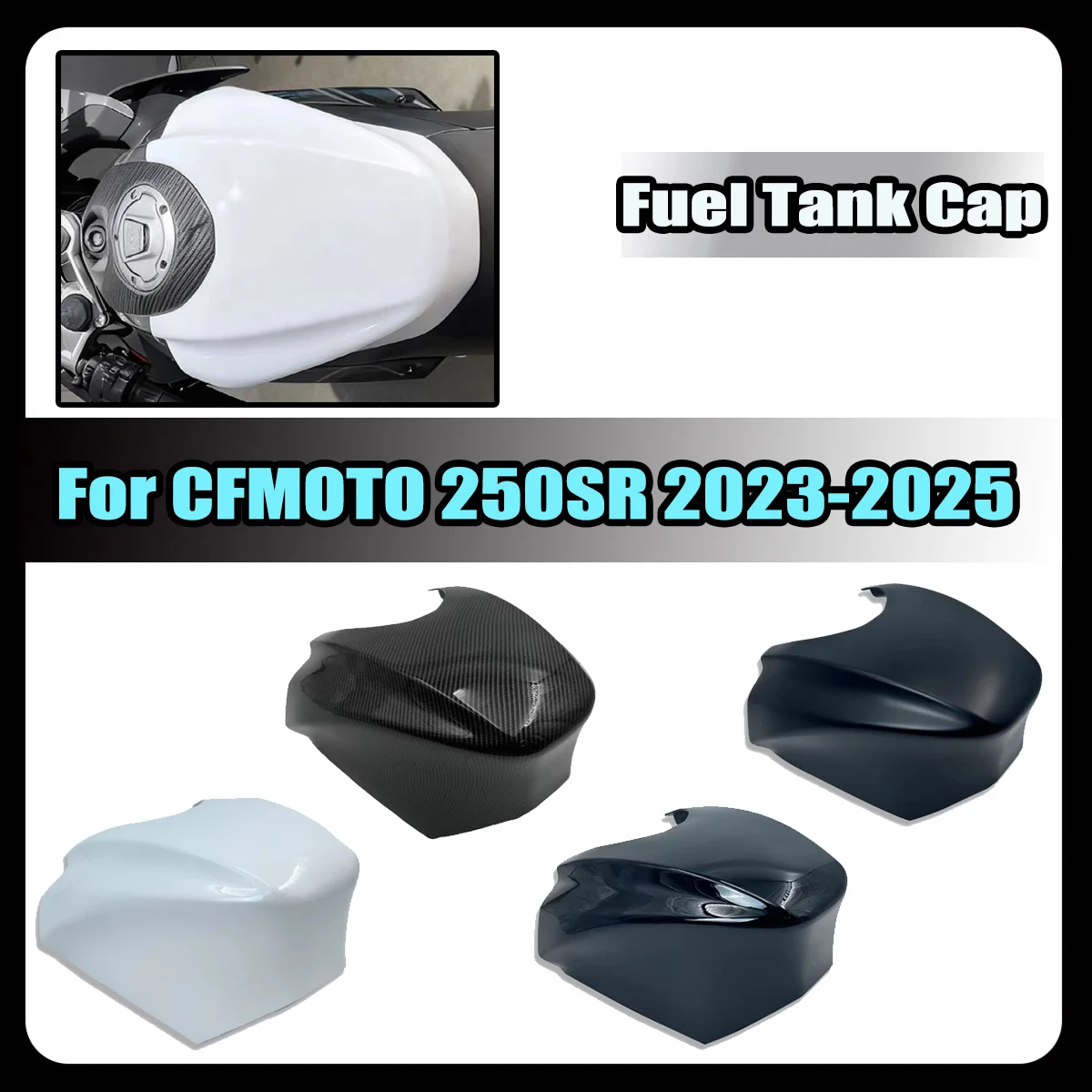 Крышка топливного бака для CFMOTO 250SR 2023-2025 (MY23 MY25), увеличенная, гоночная, аксессуар для мотоцикла, крышка топливного бака.
Крышка топливного бака для CFMOTO 250SR 2023-2025 (MY23 MY25), увеличенная, гоночная, аксессуар для мотоцикла, крышка топливного бака.