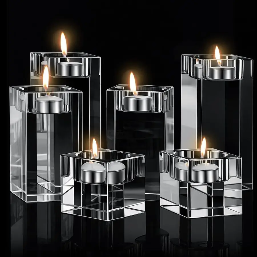 Pcs Crystal Tea Light Candle Holders Glass Votive Candle Stands Square Candlestick Holders for Wedding Dining Living Room Center
Pcs Crystal Tea Light Candle Holders Glass Votive Candle Stands Square Candlestick Holders for Wedding Dining Living Room Center
