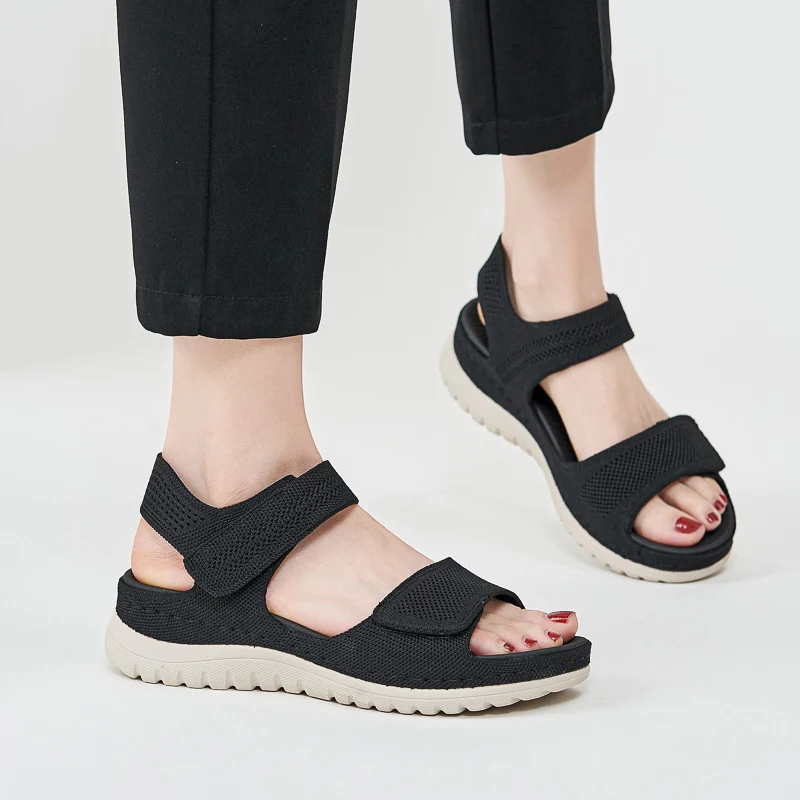 Women's Sandals Summer Simple One Word Strap Velcro Wettable Stitching Ultra Light Exterior Wear Daily Beach Thick Slope Shoes
Women's Sandals Summer Simple One Word Strap Velcro Wettable Stitching Ultra Light Exterior Wear Daily Beach Thick Slope Shoes