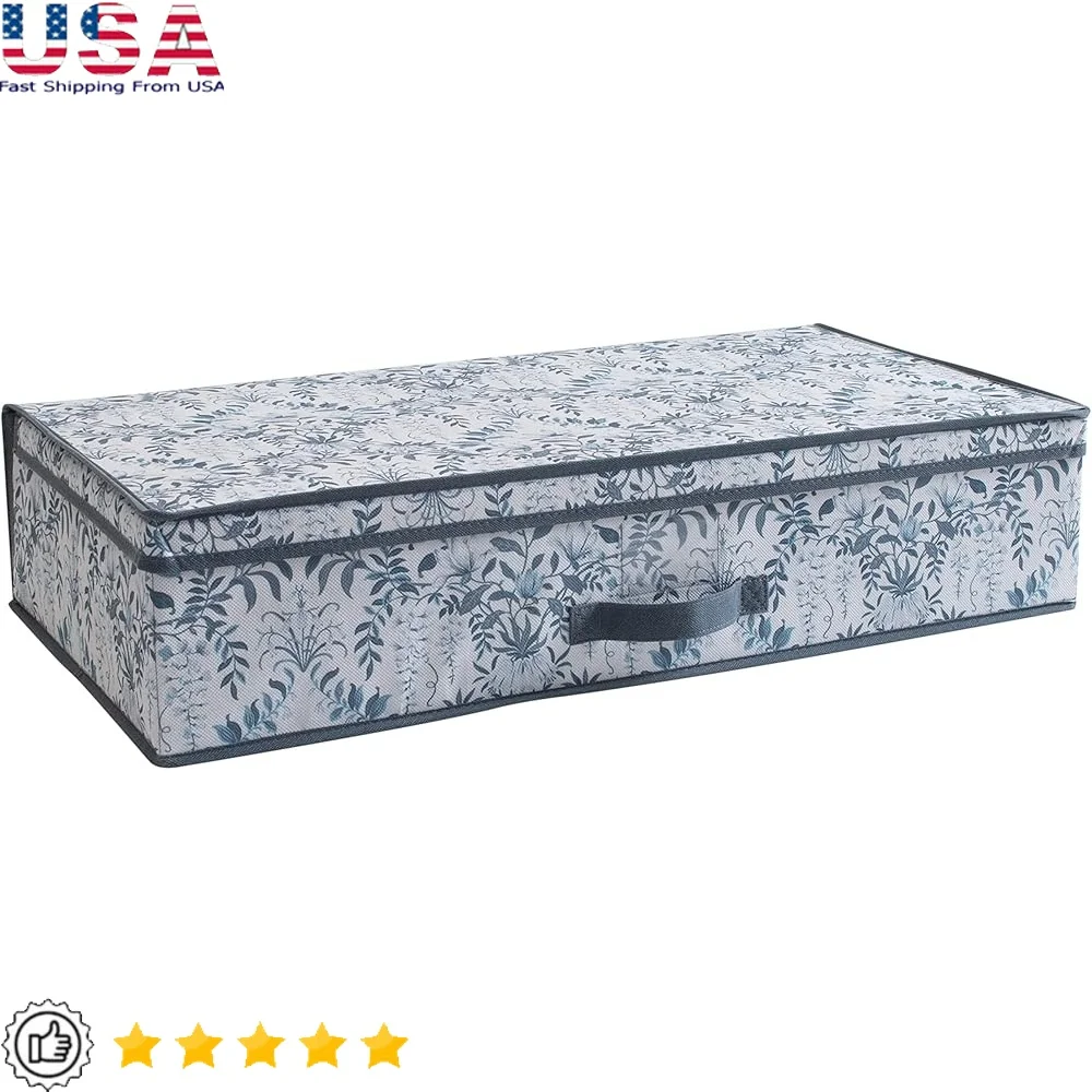 Non-Woven Under Bed Storage Box Foldable Lidded Organizer with Label Window Durable Breathable Material Bedroom Organization
Non-Woven Under Bed Storage Box Foldable Lidded Organizer with Label Window Durable Breathable Material Bedroom Organization