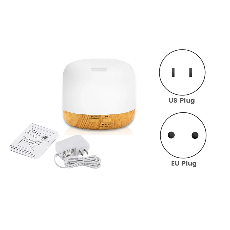 500ML Ultrasonic Air Humidifier Light Essential Oil Diffuser Home Purifier Mist Maker With LED Lamp
500ML Ultrasonic Air Humidifier Light Essential Oil Diffuser Home Purifier Mist Maker With LED Lamp