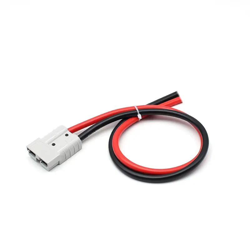 12/10/8 AWG Silicone Cable 50A Plug Electric Forklift Battery Charging Plug Battery Connector
12/10/8 AWG Silicone Cable 50A Plug Electric Forklift Battery Charging Plug Battery Connector