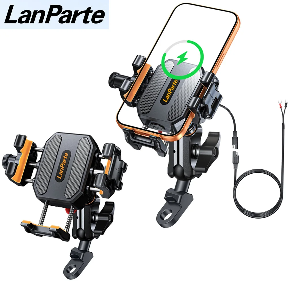 Lanparte Motorcycle Phone Mount Holder with Vibration Dampener, Anti-Shake Handlebar Cellphone Cradle for Bicycle Scooter ATV
Lanparte Motorcycle Phone Mount Holder with Vibration Dampener, Anti-Shake Handlebar Cellphone Cradle for Bicycle Scooter ATV