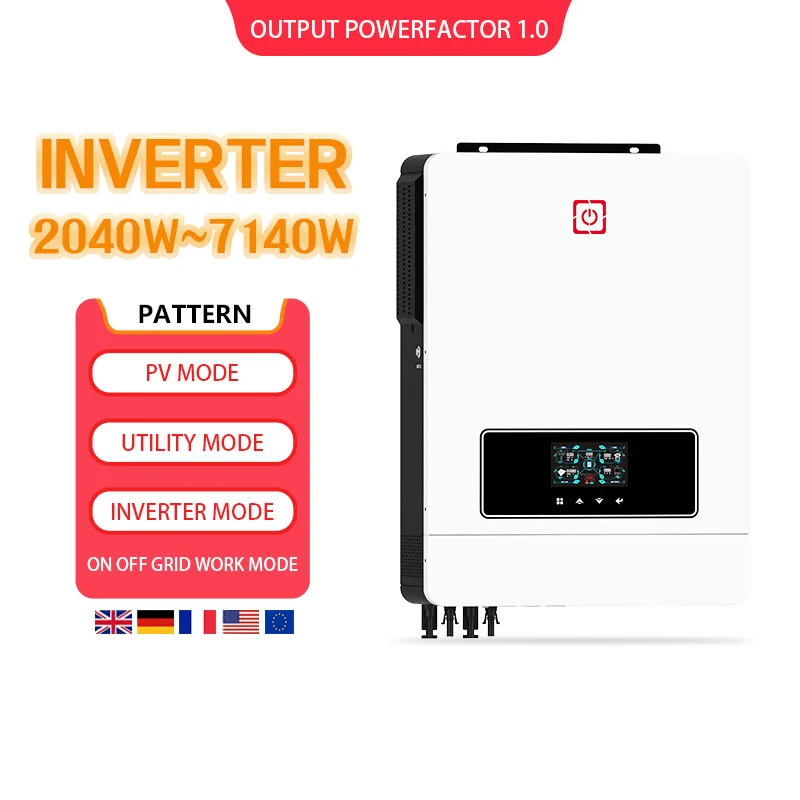 48V 10kW Single Phase Off Grid Inverter IP20/IP65 Waterproof 220V~240V AC Dual MPPT LCD Display
48V 10kW Single Phase Off Grid Inverter IP20/IP65 Waterproof 220V~240V AC Dual MPPT LCD Display