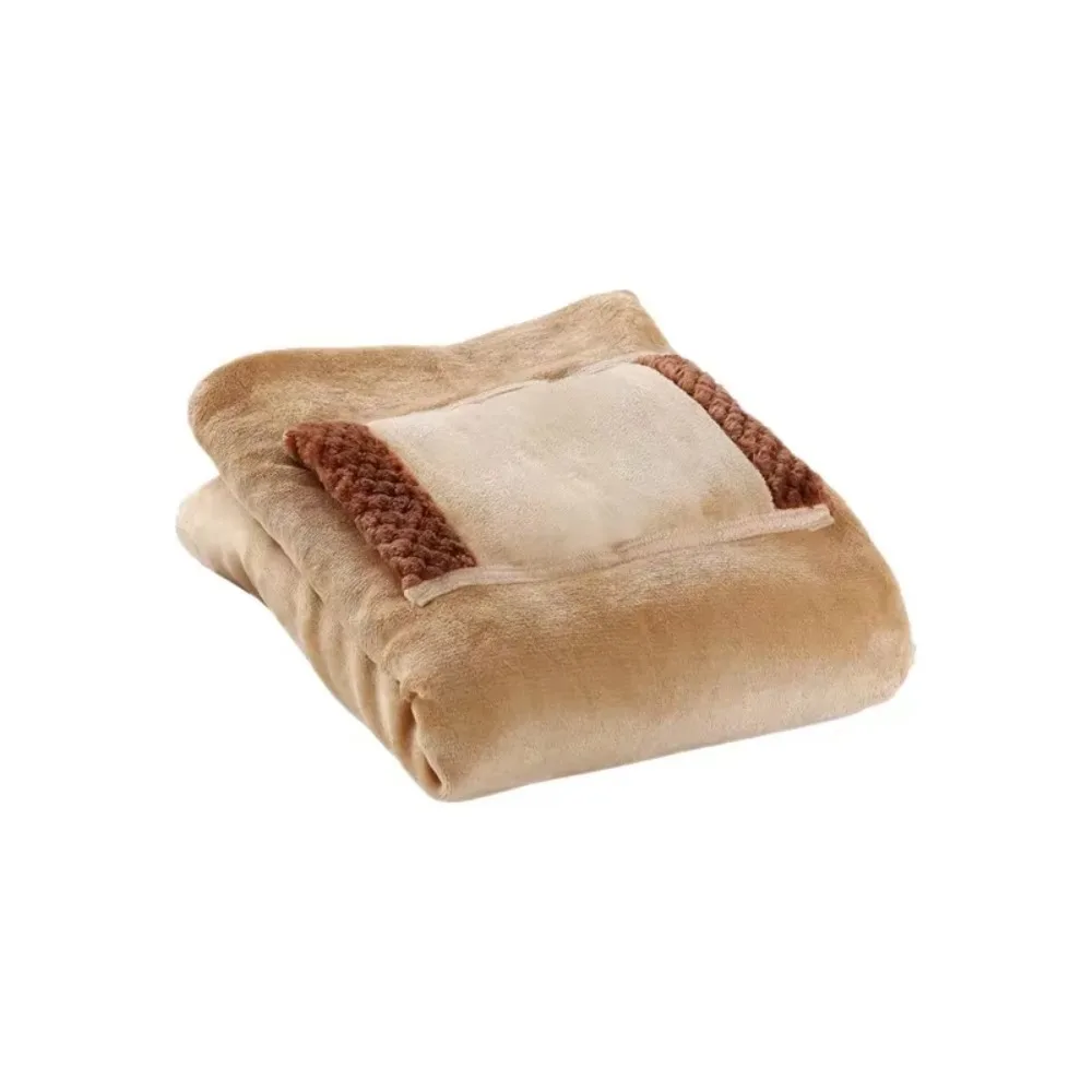 USB Charging Electric Heating Blankets Flannel Thickened Electric Blanket with Hand Warmer Pocket Winter Warming Blanket Office
USB Charging Electric Heating Blankets Flannel Thickened Electric Blanket with Hand Warmer Pocket Winter Warming Blanket Office