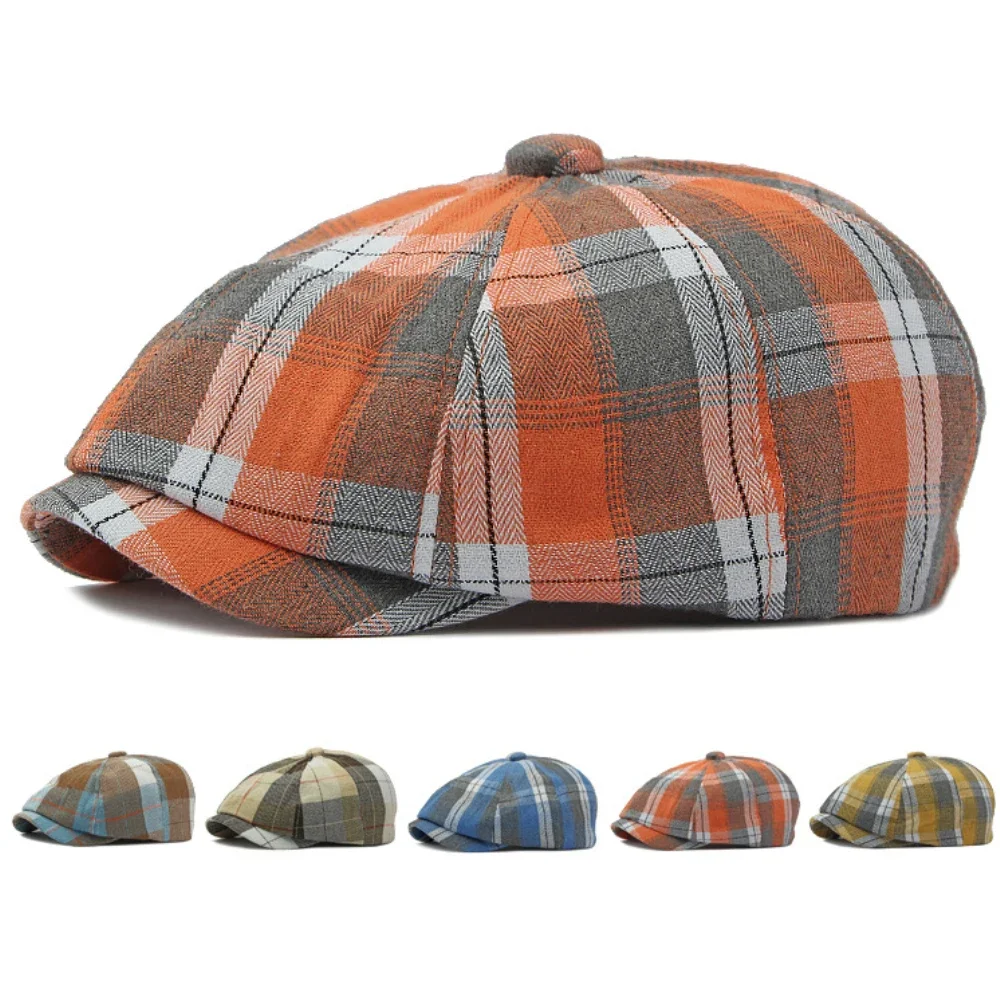HT4664 Beret Cap Spring Summer Sun Hat Octagonal Caps for Men Women Plaid Artist Painter Beret Hat Flat Cap Male Female Berets
HT4664 Beret Cap Spring Summer Sun Hat Octagonal Caps for Men Women Plaid Artist Painter Beret Hat Flat Cap Male Female Berets