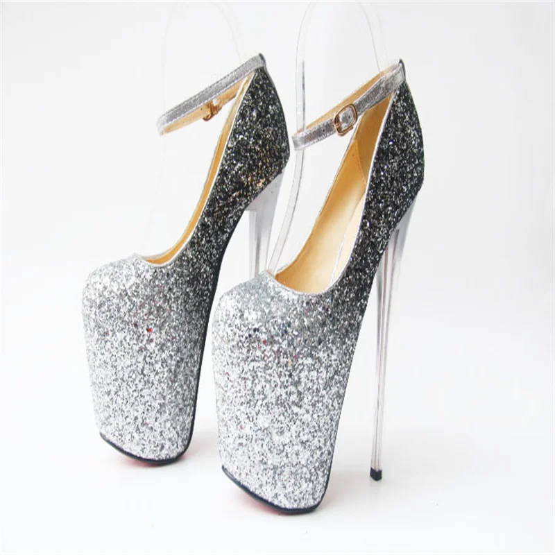 rossdresser 34-48 49 50 Bling Sequins Stiletto 19cm Thin High-Heeled Platforms Buckle Shoes Woman Wedding Pumps Zapatos Mujer
rossdresser 34-48 49 50 Bling Sequins Stiletto 19cm Thin High-Heeled Platforms Buckle Shoes Woman Wedding Pumps Zapatos Mujer