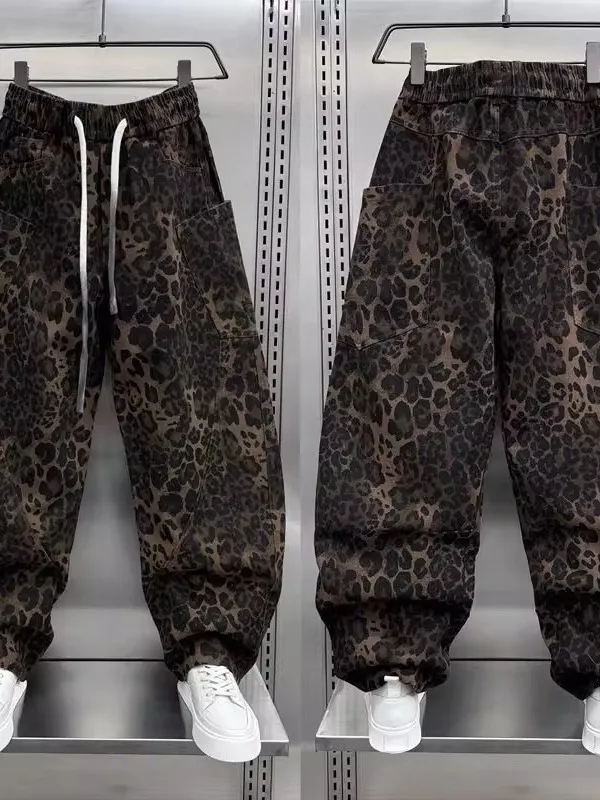 plus Size Winter Fce Lined Thiened Leopard Print Wide Leg Chopper Pants American Sle Loose Splicing Cool Work Trousers
plus Size Winter Fce Lined Thiened Leopard Print Wide Leg Chopper Pants American Sle Loose Splicing Cool Work Trousers