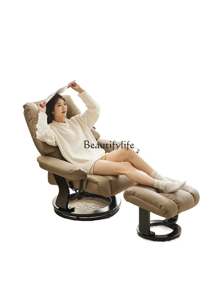 Leather recliner living room household first layer cowhide multi-functional single sofa solid wood rotating leisure chair
Leather recliner living room household first layer cowhide multi-functional single sofa solid wood rotating leisure chair