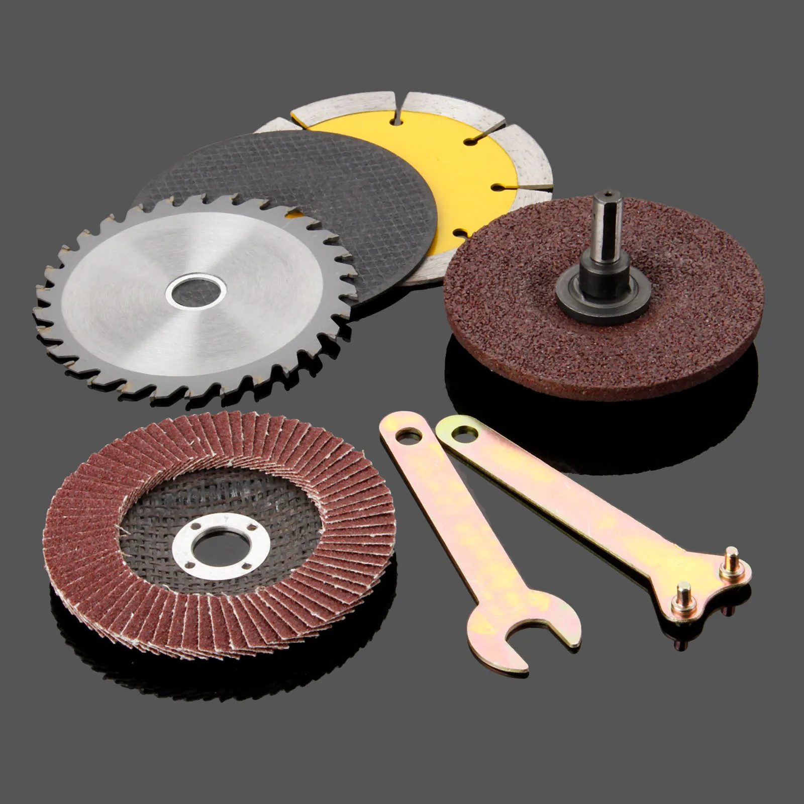 8PCS Cutting Grinding Electric Drill Kit For Stone Wood Metal Plastic With Impeller Alloy Saw Blade Grinding Wheel Marble Pieces
8PCS Cutting Grinding Electric Drill Kit For Stone Wood Metal Plastic With Impeller Alloy Saw Blade Grinding Wheel Marble Pieces