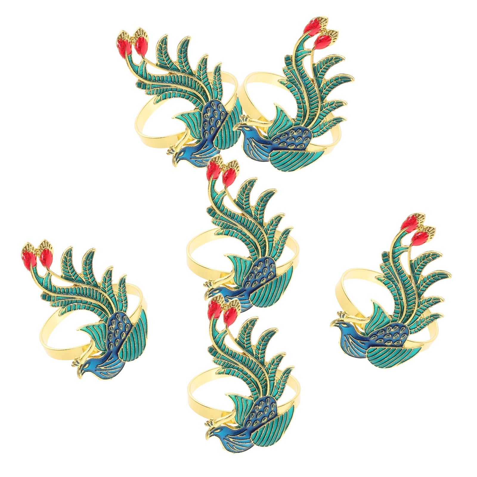 6pcs Napkin Rings Alloy Material Sturdy Wear Resistant Unique Design Table Decor Wedding Party Dining Accessories
6pcs Napkin Rings Alloy Material Sturdy Wear Resistant Unique Design Table Decor Wedding Party Dining Accessories