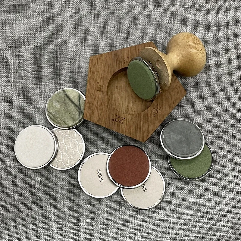 2024 New Wooden Material 12/15/18/20/22° Wooden Magnetic Fixed Angle Knife Sharpener Whetstone Honeycomb Diamond Agate Stone Set
2024 New Wooden Material 12/15/18/20/22° Wooden Magnetic Fixed Angle Knife Sharpener Whetstone Honeycomb Diamond Agate Stone Set