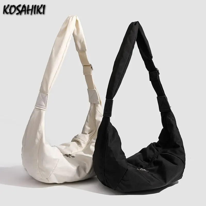 Streetwear Grunge Simple Solid Women's Handbags Korean Casual All Match Hobo Bag Vintage Y2k Aesthetic Shoulder Crossbody Bags
Streetwear Grunge Simple Solid Women's Handbags Korean Casual All Match Hobo Bag Vintage Y2k Aesthetic Shoulder Crossbody Bags