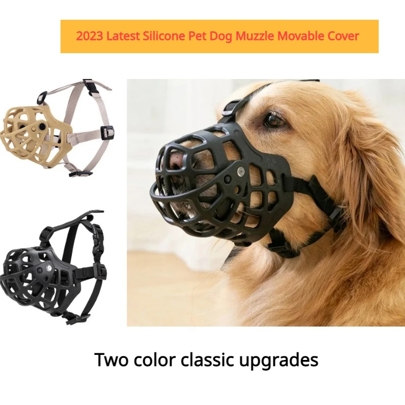 Silicone Pet Muzzles with Movable Cover, Breathable Basket Muzzles for Dogs, Samoyed Shiba Inu Dog Muzzle, Latest, 2023
Silicone Pet Muzzles with Movable Cover, Breathable Basket Muzzles for Dogs, Samoyed Shiba Inu Dog Muzzle, Latest, 2023