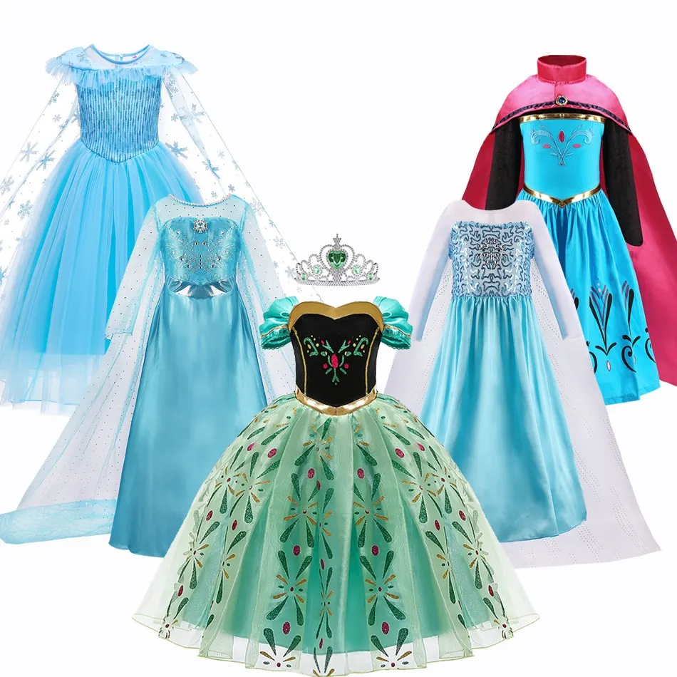 Girls Anna Elsa Dress Kids Snow Queen Princess Dress Children Cosplay Costume Baby Girl Christmas Carnival Costume 3-10 Years
Girls Anna Elsa Dress Kids Snow Queen Princess Dress Children Cosplay Costume Baby Girl Christmas Carnival Costume 3-10 Years