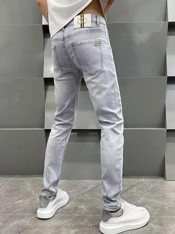 Мужские джинсы Slim Fit, повседневные брюки с эластичной резинкой, модные весенне-осенние износостойкие брюки на молнии со средней талией, четыре сезона
Мужские джинсы Slim Fit, повседневные брюки с эластичной резинкой, модные весенне-осенние износостойкие брюки на молнии со средней талией, четыре сезона