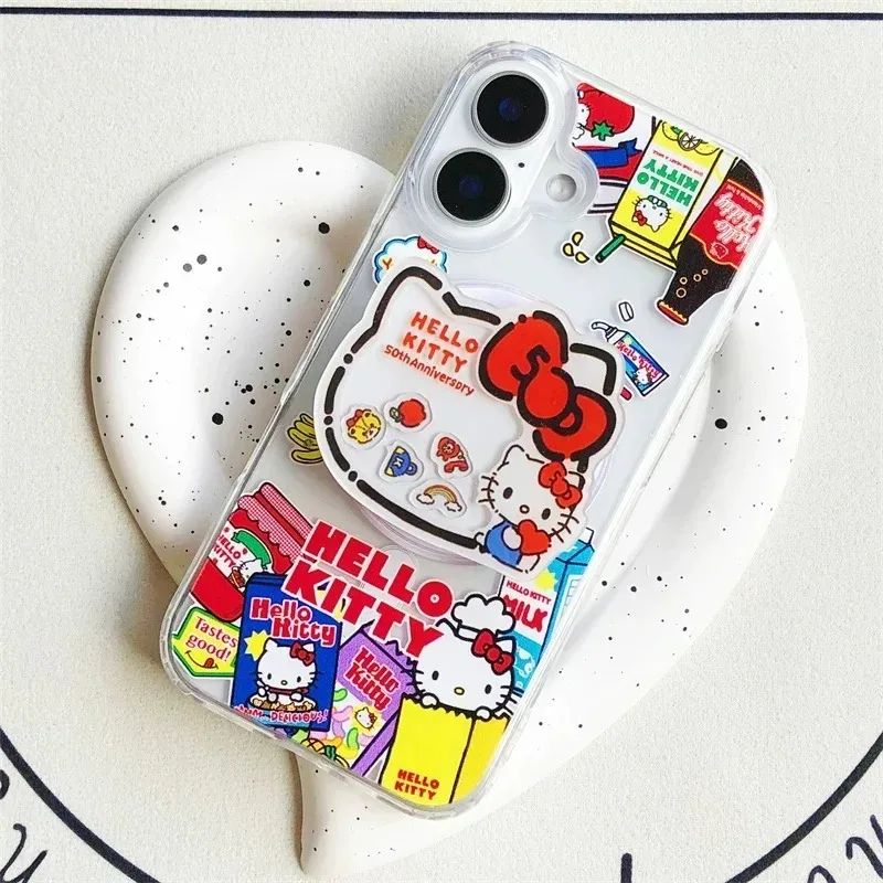 Аниме Sanrio Hello Kitty кронштейн для мобильного телефона милый мультфильм KT Cat складной телескопический настольный ленивый кронштейн пряжка на палец подарки 
Аниме Sanrio Hello Kitty кронштейн для мобильного телефона милый мультфильм KT Cat складной телескопический настольный ленивый кронштейн пряжка на палец подарки