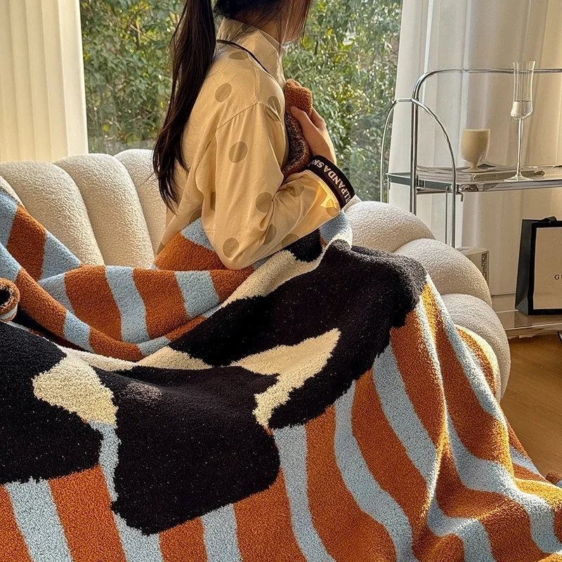 Luxury Cartoon Animals Panda Knitted Blanket Striped Sofa Blanket Shawl Office Nap Blanket Decoration Accessories
Luxury Cartoon Animals Panda Knitted Blanket Striped Sofa Blanket Shawl Office Nap Blanket Decoration Accessories