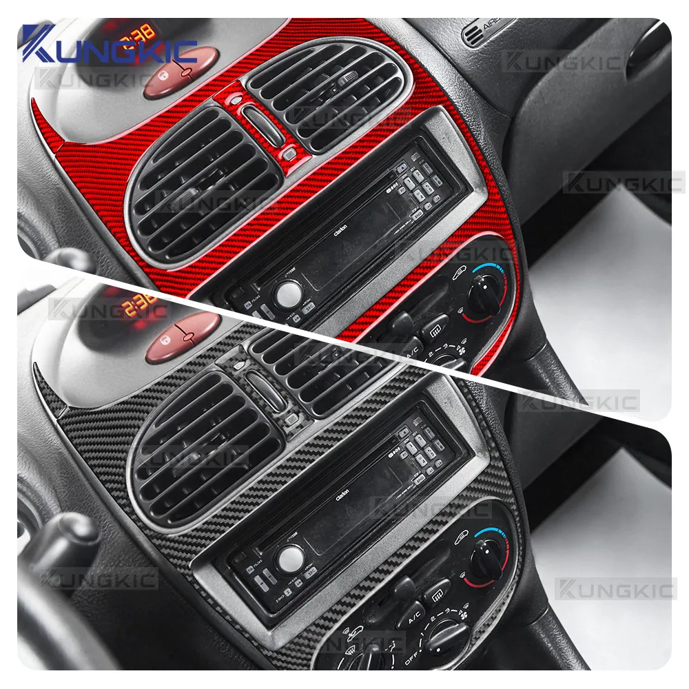 Sticker For Peugeot 206 2001 2002 2003 2004 2005 2006 2007 2008 2009 2010 Real Soft Carbon Fiber Car Central Control Air Outlet
Sticker For Peugeot 206 2001 2002 2003 2004 2005 2006 2007 2008 2009 2010 Real Soft Carbon Fiber Car Central Control Air Outlet