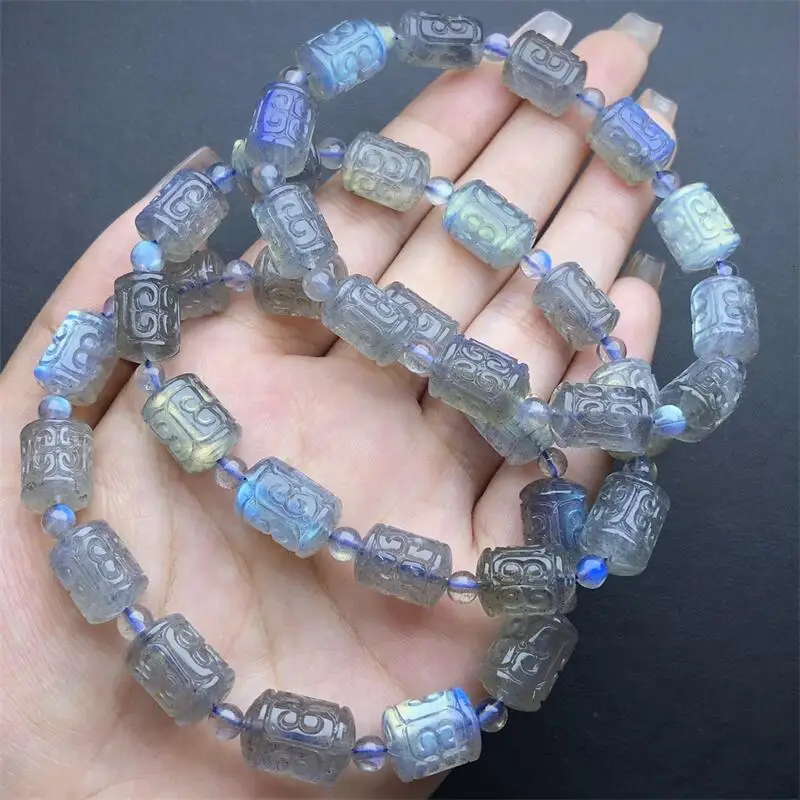 Natural Gray Moon Mosaic Bucket Bead Bracelet Women Fashion Round Stone Elegant Healing Strand Wristband Gift 1PCS 9X12.5MM
Natural Gray Moon Mosaic Bucket Bead Bracelet Women Fashion Round Stone Elegant Healing Strand Wristband Gift 1PCS 9X12.5MM