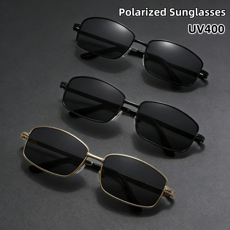 Men's High-definition Polarized Square Sunglasses Travel UV Protection and Strong Light Protection Metal Shades Glasses
Men's High-definition Polarized Square Sunglasses Travel UV Protection and Strong Light Protection Metal Shades Glasses
