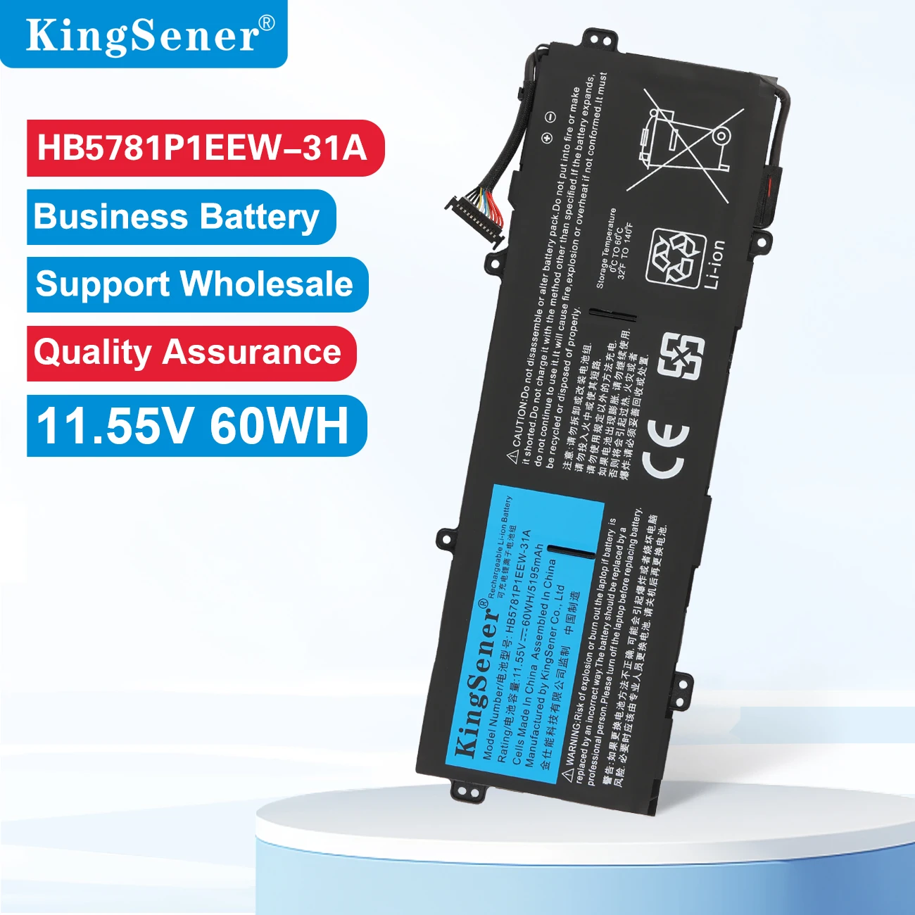 Сменная батарея KingSener HB5781P1EEW-31A для ноутбука MateBook 14s 2021 HKD-W76 HKD-W56 HB5781P1EEW-31C 11.55V 5195mAh/60WH
Сменная батарея KingSener HB5781P1EEW-31A для ноутбука MateBook 14s 2021 HKD-W76 HKD-W56 HB5781P1EEW-31C 11.55V 5195mAh/60WH