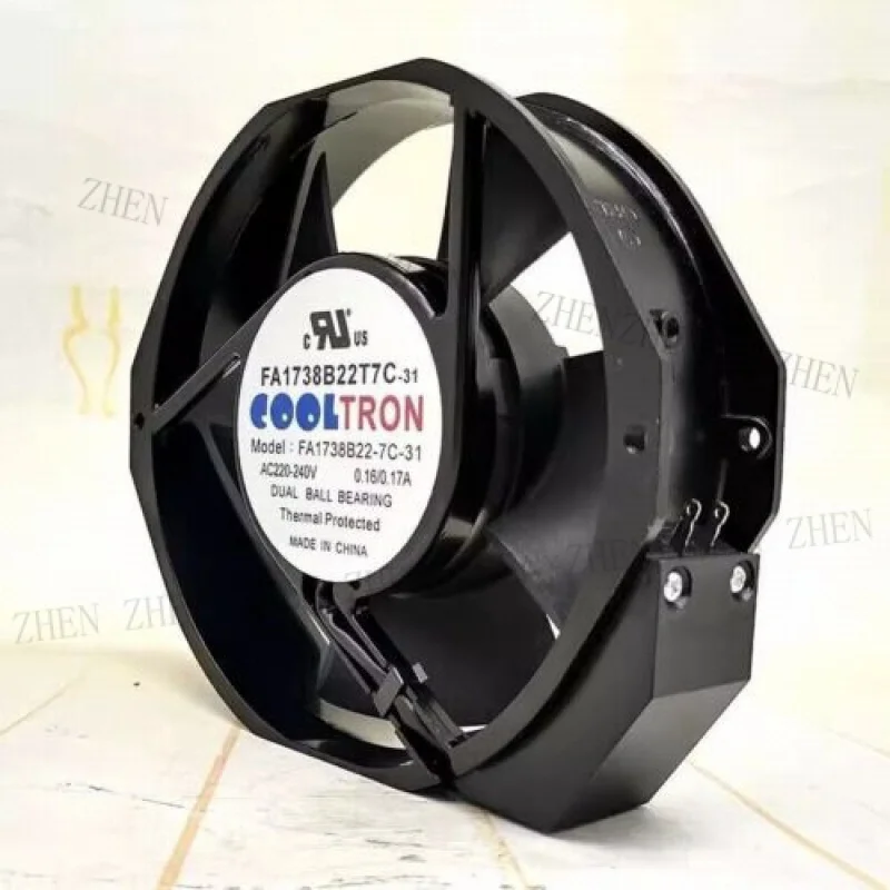 Y для COOLTRON FA1738B22T7C-31 17238 AC220V-240V 0,16A/0,17A инверторный охлаждающий вентилятор
Y для COOLTRON FA1738B22T7C-31 17238 AC220V-240V 0,16A/0,17A инверторный охлаждающий вентилятор