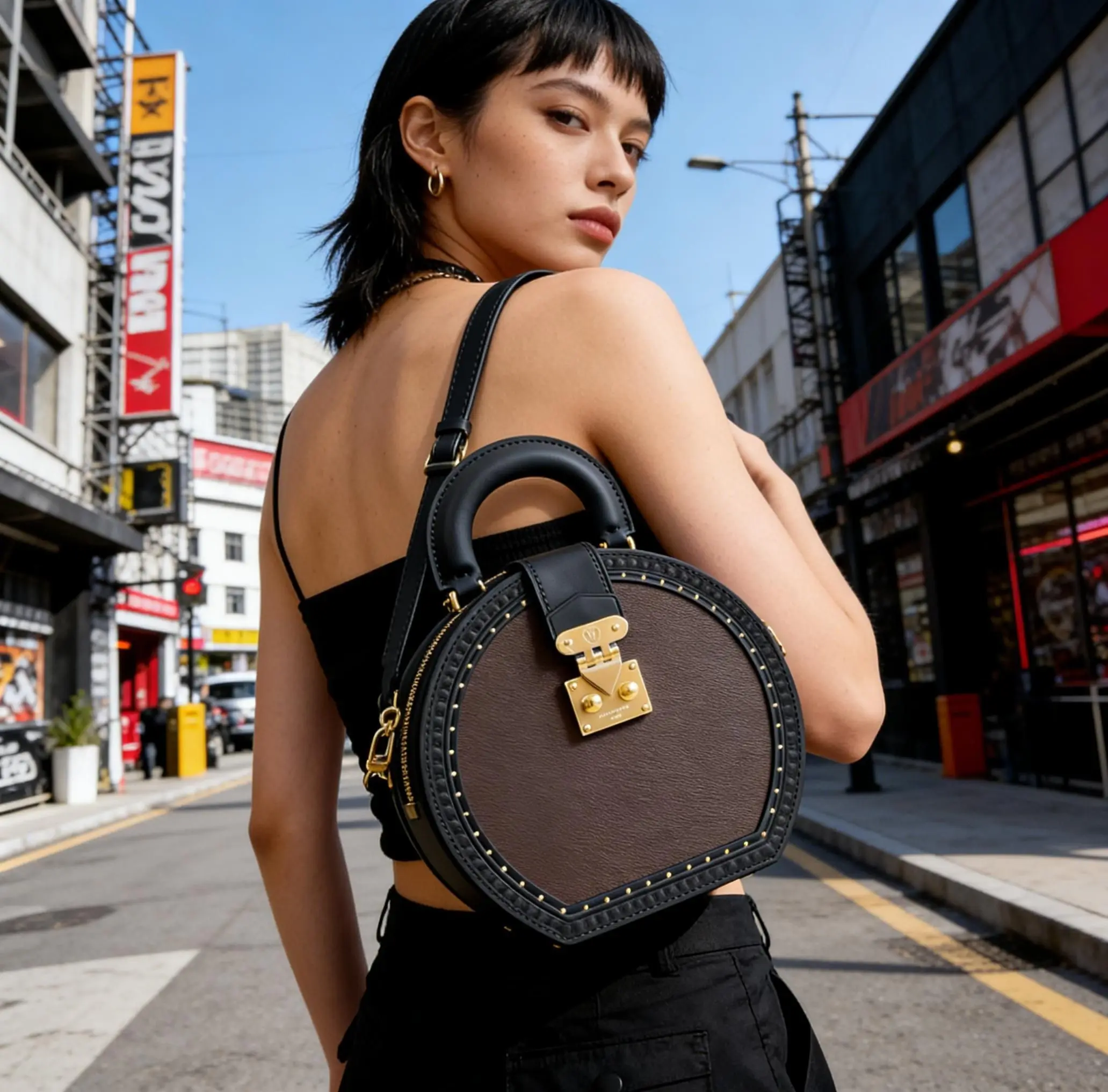 Fashionable commuter crossbody bag, casual retro leather handbag, luxury purse
Fashionable commuter crossbody bag, casual retro leather handbag, luxury purse