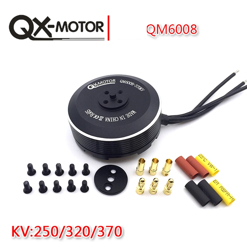 QM6008(5008) 320KV 370KV Brushless Motor Paired with 1552 1760 propeller for zd850 T960 T810 Multicopter Hexacopter Octacopter
QM6008(5008) 320KV 370KV Brushless Motor Paired with 1552 1760 propeller for zd850 T960 T810 Multicopter Hexacopter Octacopter