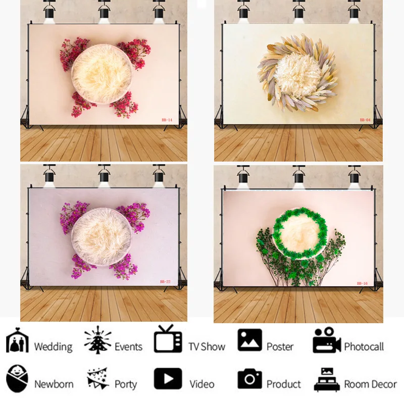 SHENGYONGBAO Newborn Baby Photography Backdrop Props Fur Garland Floral Bird Nest Birthday Hundred Days Studio Background BB-01
SHENGYONGBAO Newborn Baby Photography Backdrop Props Fur Garland Floral Bird Nest Birthday Hundred Days Studio Background BB-01