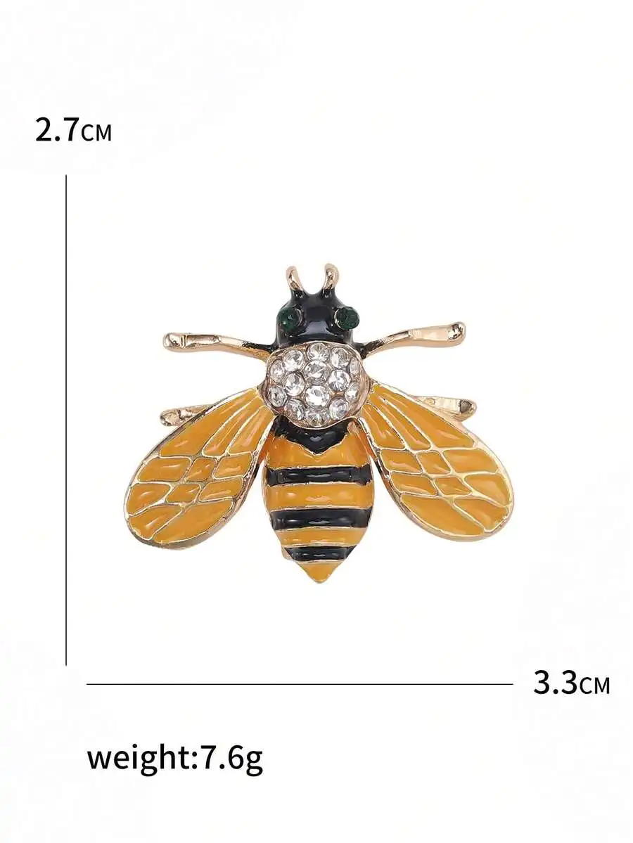 Crystal Bee Brooch For Women Men Insect Pin Suit Dress Accessory Party Jewelry Gift
Crystal Bee Brooch For Women Men Insect Pin Suit Dress Accessory Party Jewelry Gift