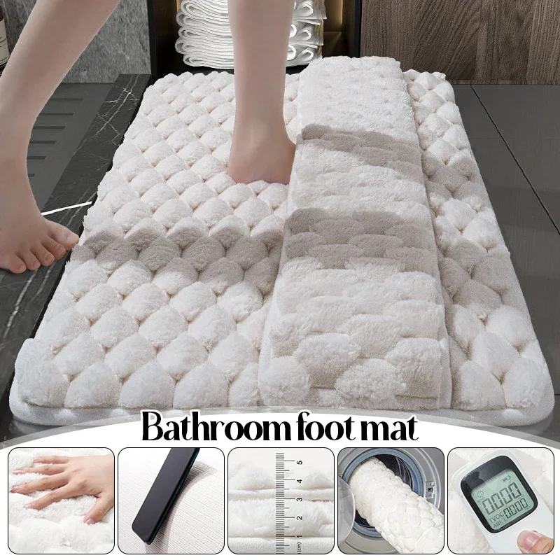 Memory Foam Bathroom Mat Non-Slip Water Absorbent Floor Mat Bathroom Door Quick Drying Foot Pad Shower Room Carpet
Memory Foam Bathroom Mat Non-Slip Water Absorbent Floor Mat Bathroom Door Quick Drying Foot Pad Shower Room Carpet