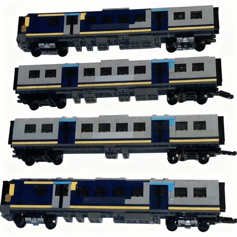 1668pcs MOC 4 Wide Class 450 Desiro Four Carriage EMU Train South Western Railway Livery STICKER Creator Model Building Blocks
1668pcs MOC 4 Wide Class 450 Desiro Four Carriage EMU Train South Western Railway Livery STICKER Creator Model Building Blocks