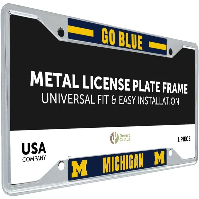 Durable Metal License Plate Frame for Car Front or Back, Thin Design with Full Sticker Visibility
Durable Metal License Plate Frame for Car Front or Back, Thin Design with Full Sticker Visibility