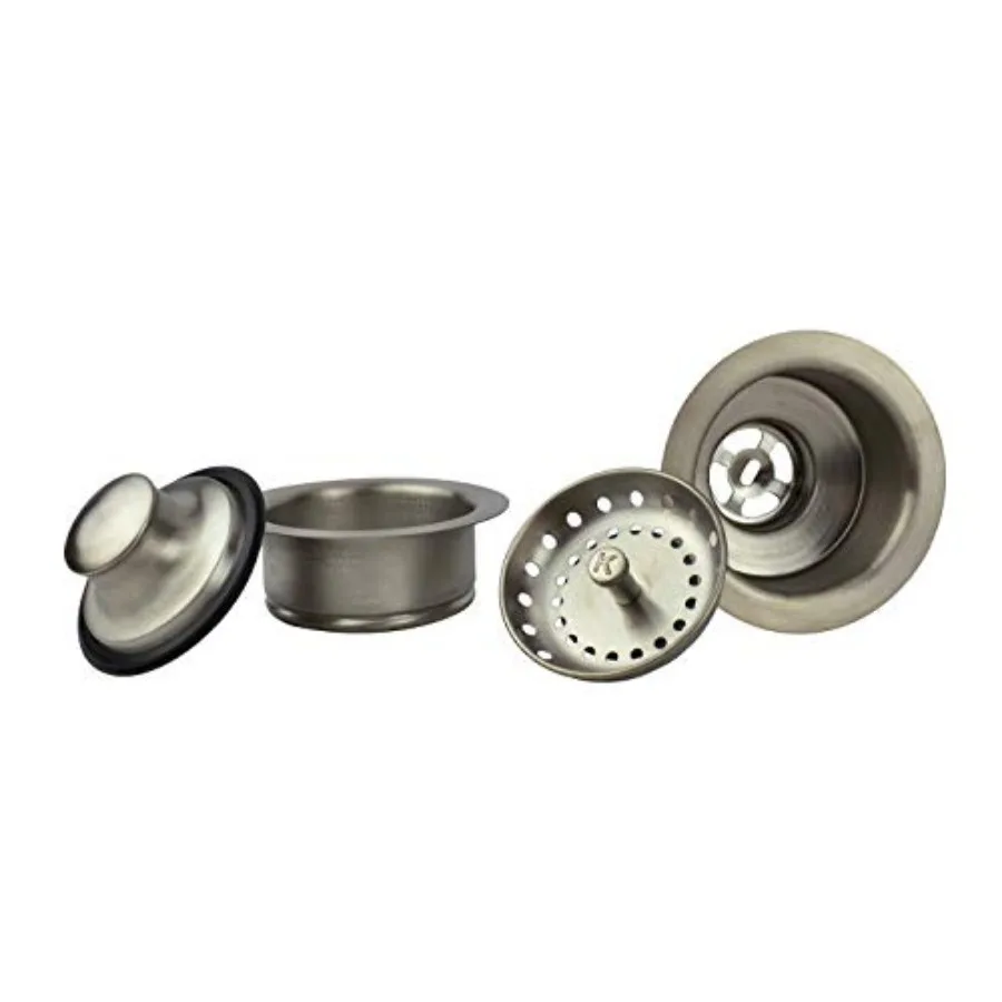 K5475DSBN Double Bowl Kitchen Sink Strainer and Garbage Disposal Flange Set, Brushed Nickel
K5475DSBN Double Bowl Kitchen Sink Strainer and Garbage Disposal Flange Set, Brushed Nickel