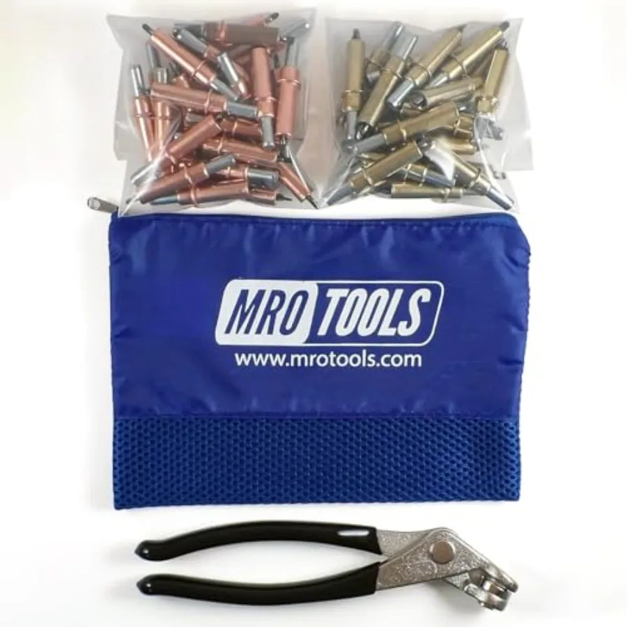 25 1/8 and 25 3/16 Cleco Fasteners + Cleco Pliers + Mesh Carry Bag - Cleco Fasteners Kit
25 1/8 and 25 3/16 Cleco Fasteners + Cleco Pliers + Mesh Carry Bag - Cleco Fasteners Kit