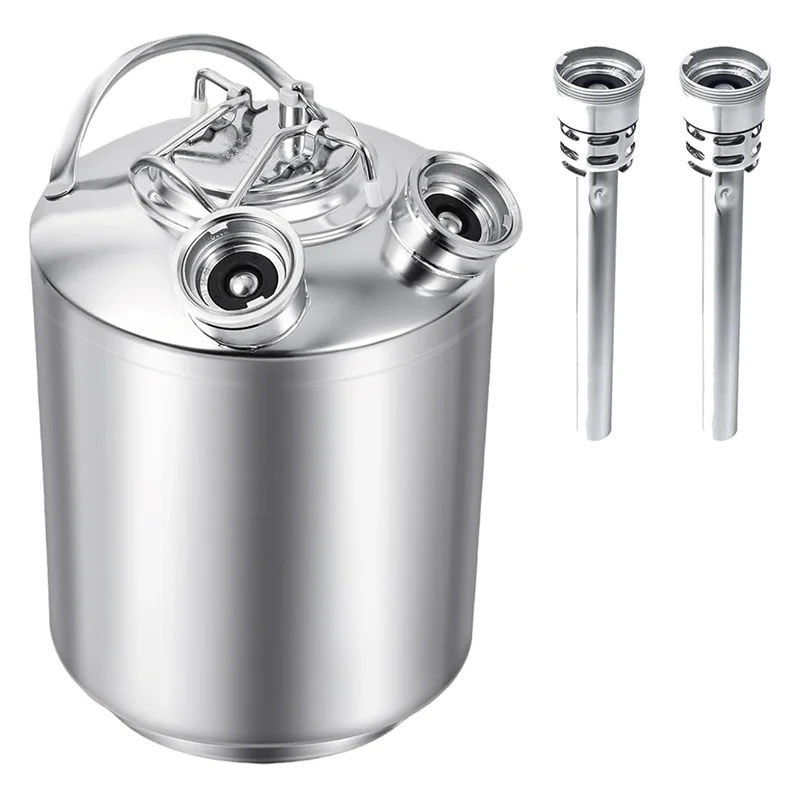 Средство для очистки линий пива из нержавеющей стали, бочонок для очистки 2,5 галлона/10 л с 2 D-спирнями, набор для чистки Kegerator
Средство для очистки линий пива из нержавеющей стали, бочонок для очистки 2,5 галлона/10 л с 2 D-спирнями, набор для чистки Kegerator