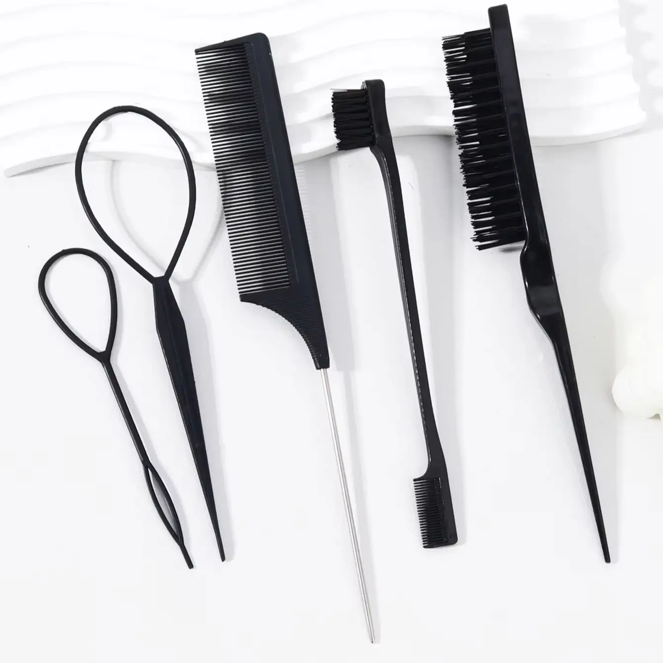 5pcs/set hair comb, hair tip comb/brush, double-sided edge grooming comb, manual hair trimmer, special for real hair wigs
5pcs/set hair comb, hair tip comb/brush, double-sided edge grooming comb, manual hair trimmer, special for real hair wigs