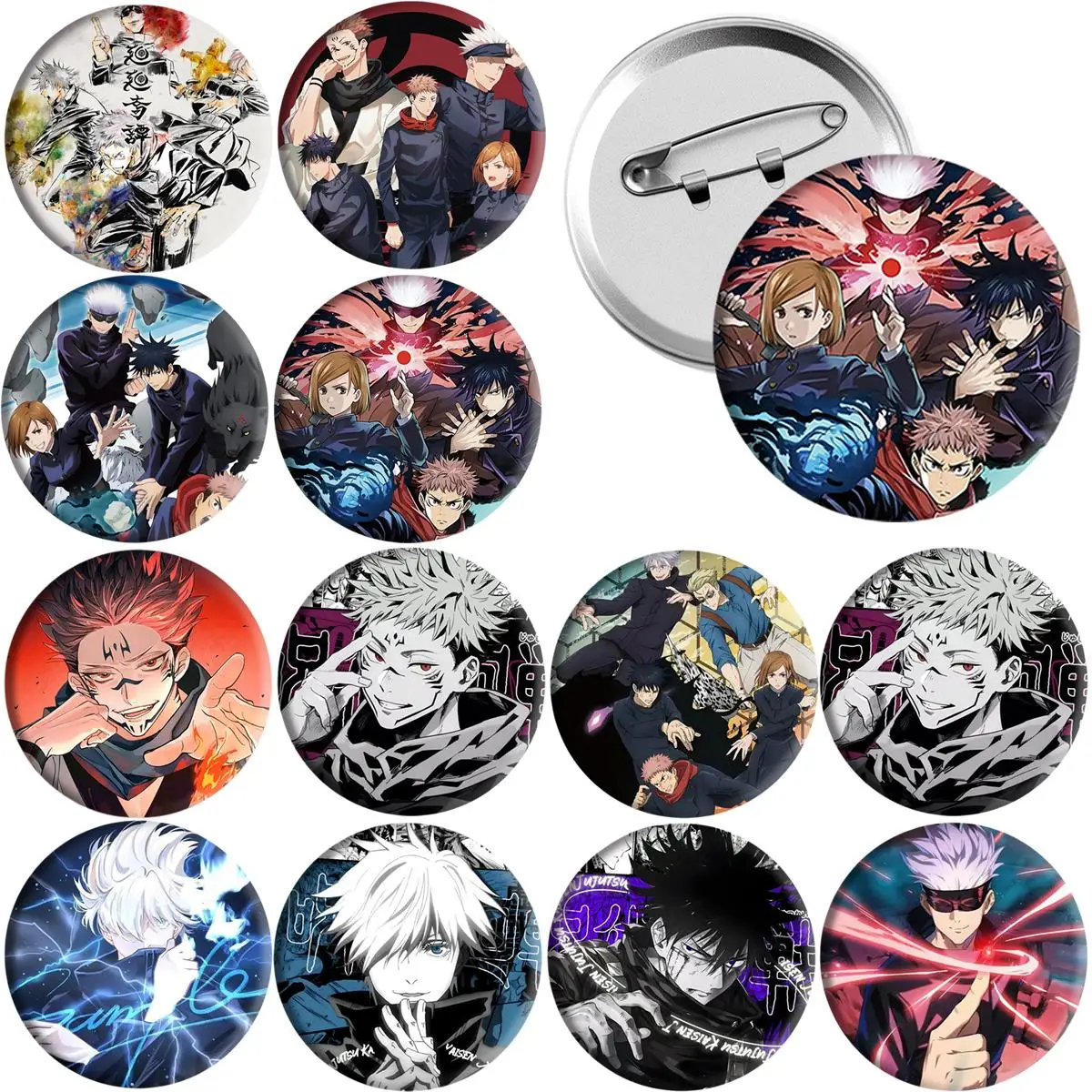 Крутые аниме дзюдзюцу кайсен 58 мм, круглые броши со значком, креативные булавки для одежды, шляпы, рюкзака, косплей, украшения, аксессуары, подарочная игрушка
Крутые аниме дзюдзюцу кайсен 58 мм, круглые броши со значком, креативные булавки для одежды, шляпы, рюкзака, косплей, украшения, аксессуары, подарочная игрушка