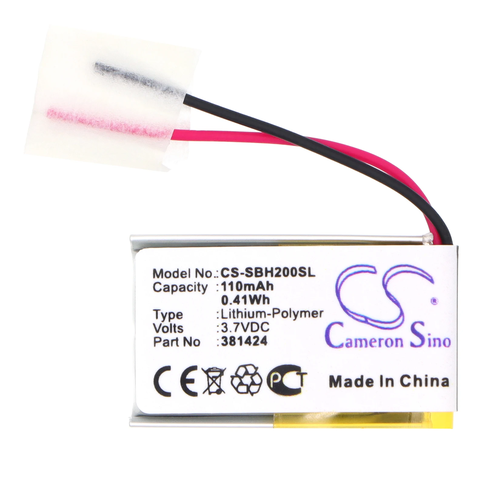 Сменный аккумулятор CS для Sony SBH-20, артикул: 381424, AHB441623, 110 мАч / 0,41 Вт·ч
Сменный аккумулятор CS для Sony SBH-20, артикул: 381424, AHB441623, 110 мАч / 0,41 Вт·ч